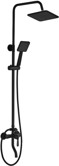 Душевая стойка BOCH MANN Eco Quadro Black BM8427 черная