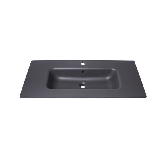 Мебельная раковина Plumberia Selection Ixo ceramica 80 матовая серый бром