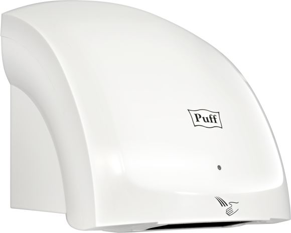Сушилка для рук Puff 8817 малошумная, белая