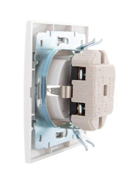 Розетка 1-м СП Mira 16А IP20 с заземл. с сер. вставкой керамика бел. LEZARD 701-0215-122 Розетка 1-м СП Mira 16А IP20 с заземл. с сер. вставкой керамика бел. LEZARD 701-0215-122