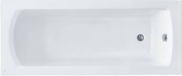 Акриловая ванна Santek Монако XL 160x75 см, пристенная, белая, с каркасом, со сливом-переливом, 160х75