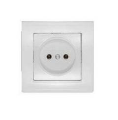 Розетка 1-м СП Бриллиант 16А IP20 без заземл. бел. UNIVersal 7947588 Розетка 1-м СП Бриллиант 16А IP20 без заземл. бел. UNIVersal 7947588