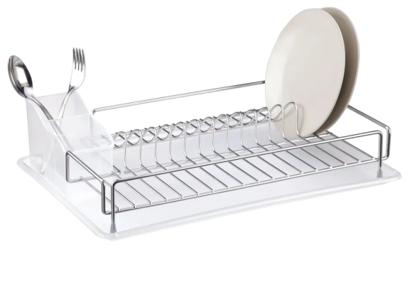 Сушилка Tekno-tel KB006SS для посуды и приборов, с поддоном, нержавеющая сталь