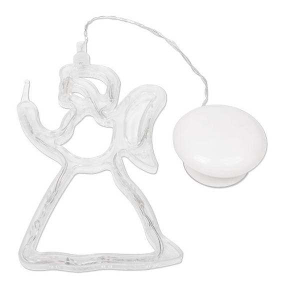 Фигура светодиодная "Ангелок" 195х115х10мм 8LED тепл. бел. 1Вт 4.5В IP20 на присоске с подвесом элементы питания 3хAAA (в компл.) Neon-Night 501-015 Фигура светодиодная "Ангелок" 195х115х10мм 8LED тепл. бел. 1Вт 4.5В IP20 на присоске с подвесом элементы питания 3хAAA (в компл.) Neon-Night 501-015