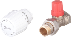 Запорный вентиль Danfoss 013G2236 3/4" с термостатом, прямой, для двухтрубной системы