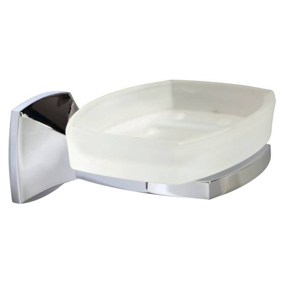 Мыльница Wasserkraft Wern K-2529 настенная, стеклянная, хром Мыльница Wasserkraft Wern K-2529 настенная, стеклянная, хром