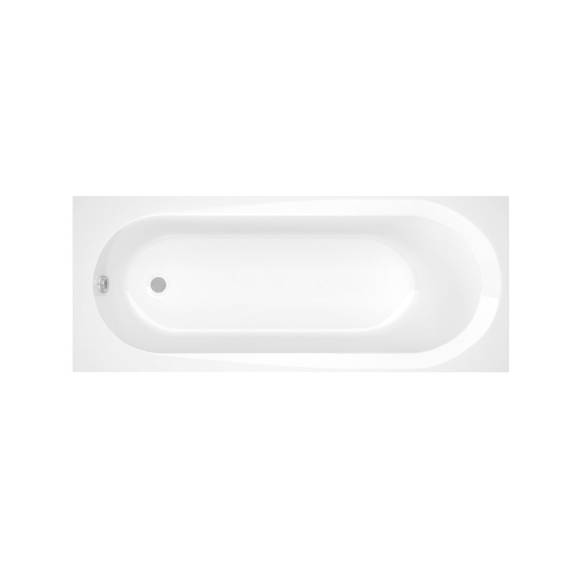 Акриловая ванна ALBA SPA Baline 150x70 см, пристенная, белая, на ножках