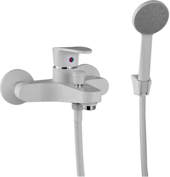 Смеситель для ванны с душем Plstart PL3205-8 белый