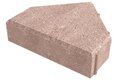 Тротуарная брусчатка 1ШЕ.7 (шапка Епископа) гладкий, черный, бордо, оливковый