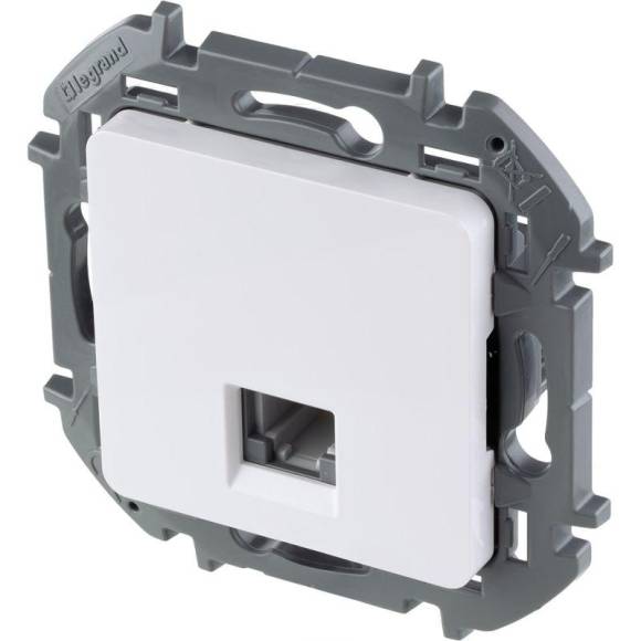 Розетка телефонная Inspiria RJ11 механизм бел. Leg 673820 Розетка телефонная Inspiria RJ11 механизм бел. Leg 673820