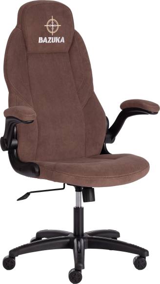 Кресло руководителя TetChair Bazuka флок коричневый 6