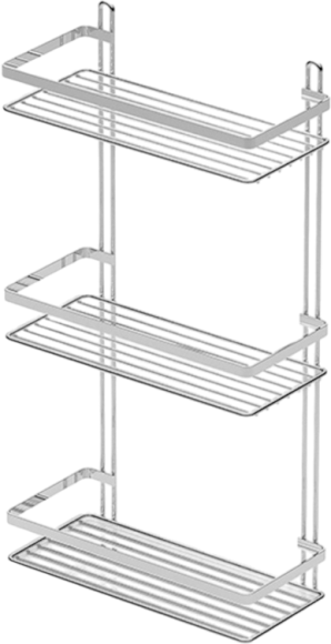 Полка Tekno-tel ES ES065SSS 3 яруса, хром