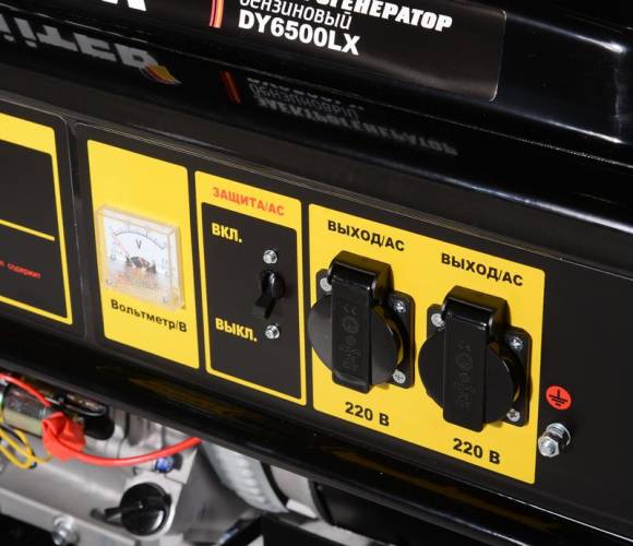 Бензогенератор DY6500LX 1ф 5000Вт электростартер HUTER 64/1/7