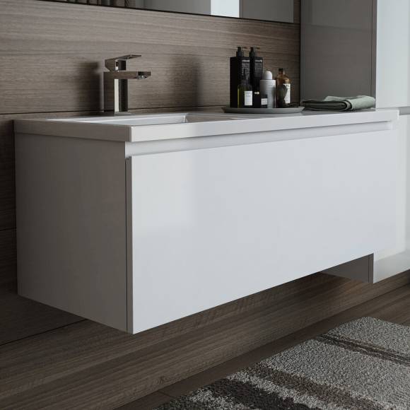 Тумба с раковиной Эстет Dallas Luxe 120 подвесная, 1 ящик, L