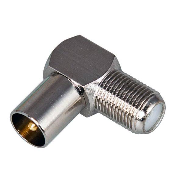 Переходник антенный гнездо F-штекер TV угловой блист. Rexant 06-0027-A Переходник антенный гнездо F-штекер TV угловой блист. Rexant 06-0027-A