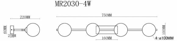 Бра MyFar Valency MR2030-4W Бра MyFar Valency MR2030-4W