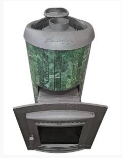 Печь банная Атмосфера Про в ламелях из натурального камня Змеевик наборный