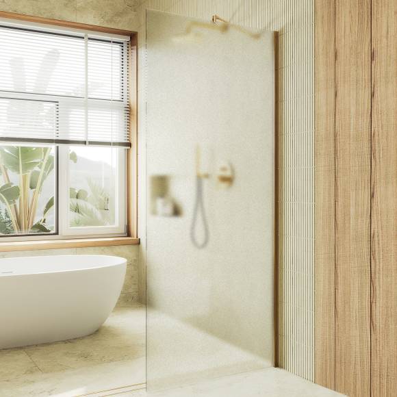 Душевая перегородка Maybahglass MGD-700-3ш 79 см, профиль золото, стекло сатин Душевая перегородка Maybahglass MGD-700-3ш 79 см, профиль золото, стекло сатин