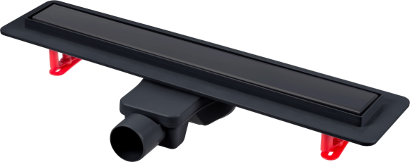 Душевой трап (лоток) Berges Optim Line Black 095508 80 см, матовый черный