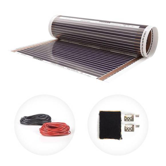 Комплект "Теплый пол" (пленка) Ultra RXM 220-0.5-1 (220Вт/0.5х2м/S обогрева: 1кв.м) Rexant 51-0501-4 Комплект "Теплый пол" (пленка) Ultra RXM 220-0.5-1 (220Вт/0.5х2м/S обогрева: 1кв.м) Rexant 51-0501-4