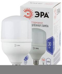 Лампа светодиодная высокомощная STD LED POWER T100-30W-6500-E27 30Вт T100 колокол 6500К холод. бел. E27 2400лм Эра Б0027004