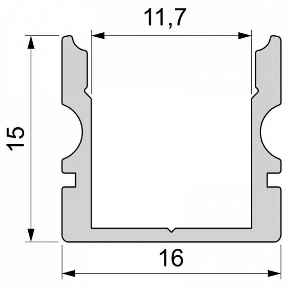 Профиль накладной Deko-Light AU-02-10 970120 Профиль накладной Deko-Light AU-02-10 970120