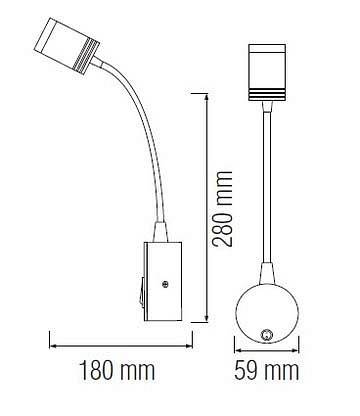 Подсветка для зеркала Horoz Electric  HRZ00002177