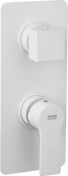 Встраиваемый смеситель для душа и ванны Remer Energy EY93KBBO С ВНУТРЕННЕЙ ЧАСТЬЮ, белый матовый