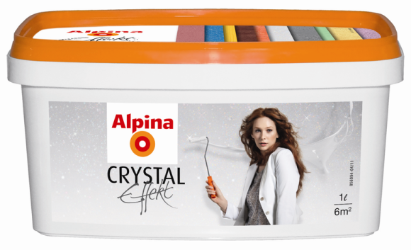 Лазурь ВД Альпина Alpina Crystal Effect Gold 1л с золотым кристал эффектом