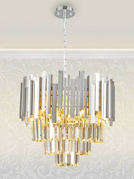 Подвесной светильник Natali Kovaltseva VERTIGO VERTIGO 81440/6C SILVER Подвесной светильник Natali Kovaltseva VERTIGO VERTIGO 81440/6C SILVER