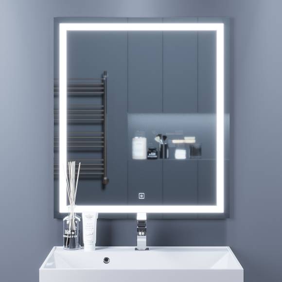 Зеркало Uperwood Tanos 70x80, с подсветкой, с антизапотевателем