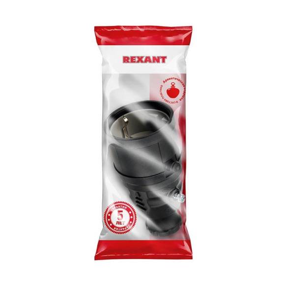 Розетка переносная влагозащ. с/з 16А IP20/44 каучук Rexant 111-005 Розетка переносная влагозащ. с/з 16А IP20/44 каучук Rexant 111-005