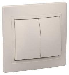 Выключатель 2-кл. СП Кварта 10А IP20 ВС10-2-0-ККм крем. IEK EVK20-K33-10-DM Выключатель 2-кл. СП Кварта 10А IP20 ВС10-2-0-ККм крем. IEK EVK20-K33-10-DM