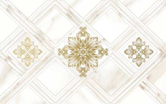 Декор Global Tile Calacatta Gold 10300000203 глянцевый 40x25 белый
