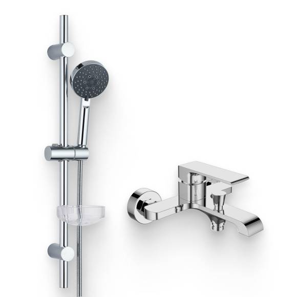 Душевой комплект Смеситель Agger Magic Magic A3010000 хром + Гарнитур Splash A022