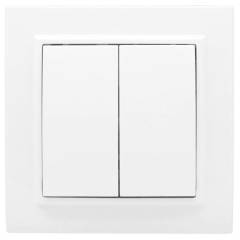 Выключатель 2-кл. СП Минск 10А IP20 бел. Basic EKF ERV10-023-10 Выключатель 2-кл. СП Минск 10А IP20 бел. Basic EKF ERV10-023-10