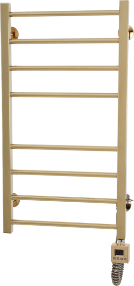 Полотенцесушитель электрический Domoterm Квадро П8 50x80, правый, золото