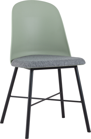 Стул Stool Group Shell серо-зеленый