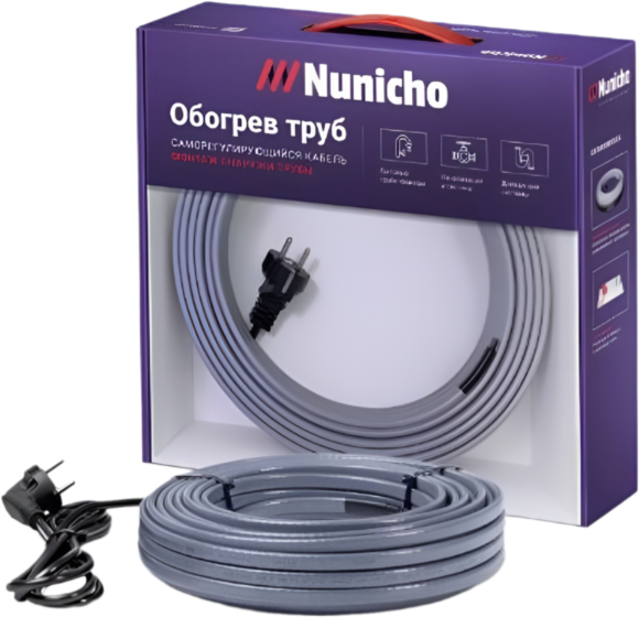 Греющий кабель NuNicho On Pipe 16-20 20 м, 320 Вт