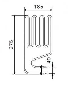 Harvia ТЭН для электрокаменки Compact JM20(E) Compact JM25(Е) 1000W/230V артикул ZSJ-100