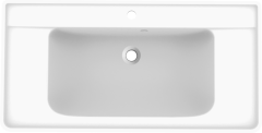 Мебельная раковина Paola Victoria 1000 врезная с отверстием под смеситель