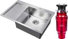 Комплект Мойка Steel Hammer SH 7851-R сталь + Измельчитель Emar Комплект Мойка Steel Hammer SH 7851-R сталь + Измельчитель Emar