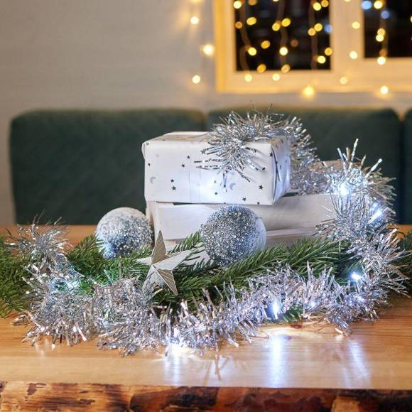 Гирлянда светодиодная "Мишура серебряная " 1.5м 10LED бел. 0.1Вт IP20 провод ПВХ прозр. элементы питания 2хAA (не в компл.) Neon-Night 304-011 Гирлянда светодиодная "Мишура серебряная " 1.5м 10LED бел. 0.1Вт IP20 провод ПВХ прозр. элементы питания 2хAA (не в компл.) Neon-Night 304-011