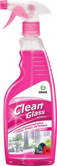 Очиститель для стекол Grass Clean Glass лесные ягоды, 600 мл