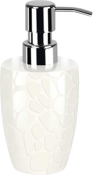 Дозатор Spirella Darwin Pebble 1014657 белый, хром