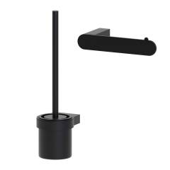Набор Держатель Artwelle Schwarz 7716 черный + Ершик 7729 с крышкой