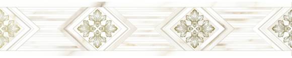 Бордюр Global Tile Calacatta Gold 10200000102 глянцевый 40x7,5