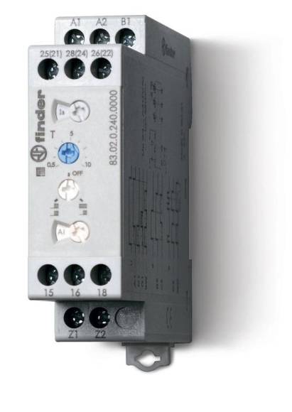 Таймер мультифункциональный 240В AC/DC 2CO 12А 0.05с…10дн. FINDER 830202400000 Таймер мультифункциональный 240В AC/DC 2CO 12А 0.05с…10дн. FINDER 830202400000