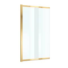 Шторка на ванну BelBagno Luce LUCE-VF-11-90/145-C-ORO 145х90 см, профиль хром, стекло прозрачное