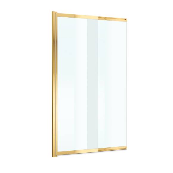Шторка на ванну BelBagno Luce LUCE-VF-11-90/145-C-ORO 145х90 см, профиль хром, стекло прозрачное